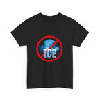 No Ice Unisex Heavy Cotton Tee, Fun Summer Shirt, Chill Vibe Shirt, Ice-Free Design Tee, Perfect Gift for Ice Haters