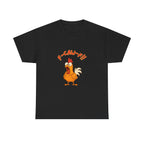 F-Caw-F Chicken Unisex Heavy Cotton Tee, Funny Chicken Shirt, Gift for Animal Lovers, Casual Wear, Perfect for Parties