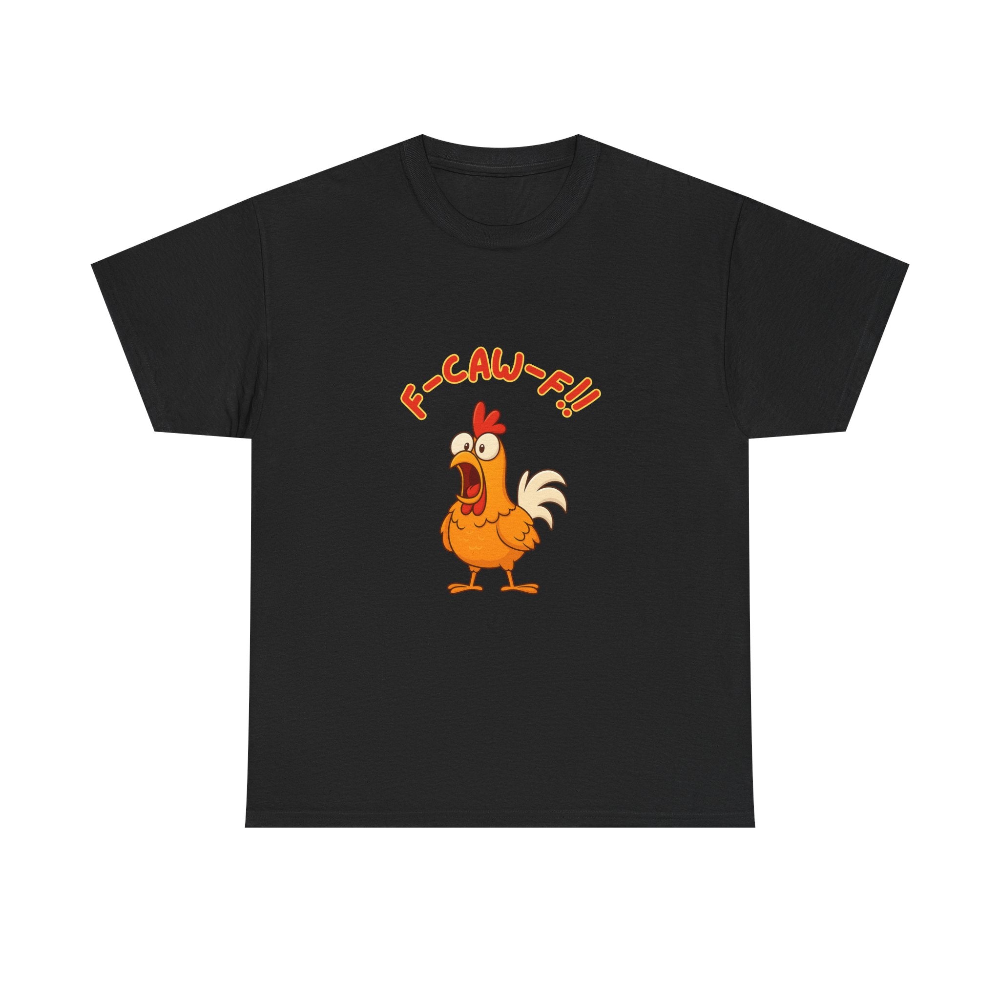 F-Caw-F Chicken Unisex Heavy Cotton Tee, Funny Chicken Shirt, Gift for Animal Lovers, Casual Wear, Perfect for Parties