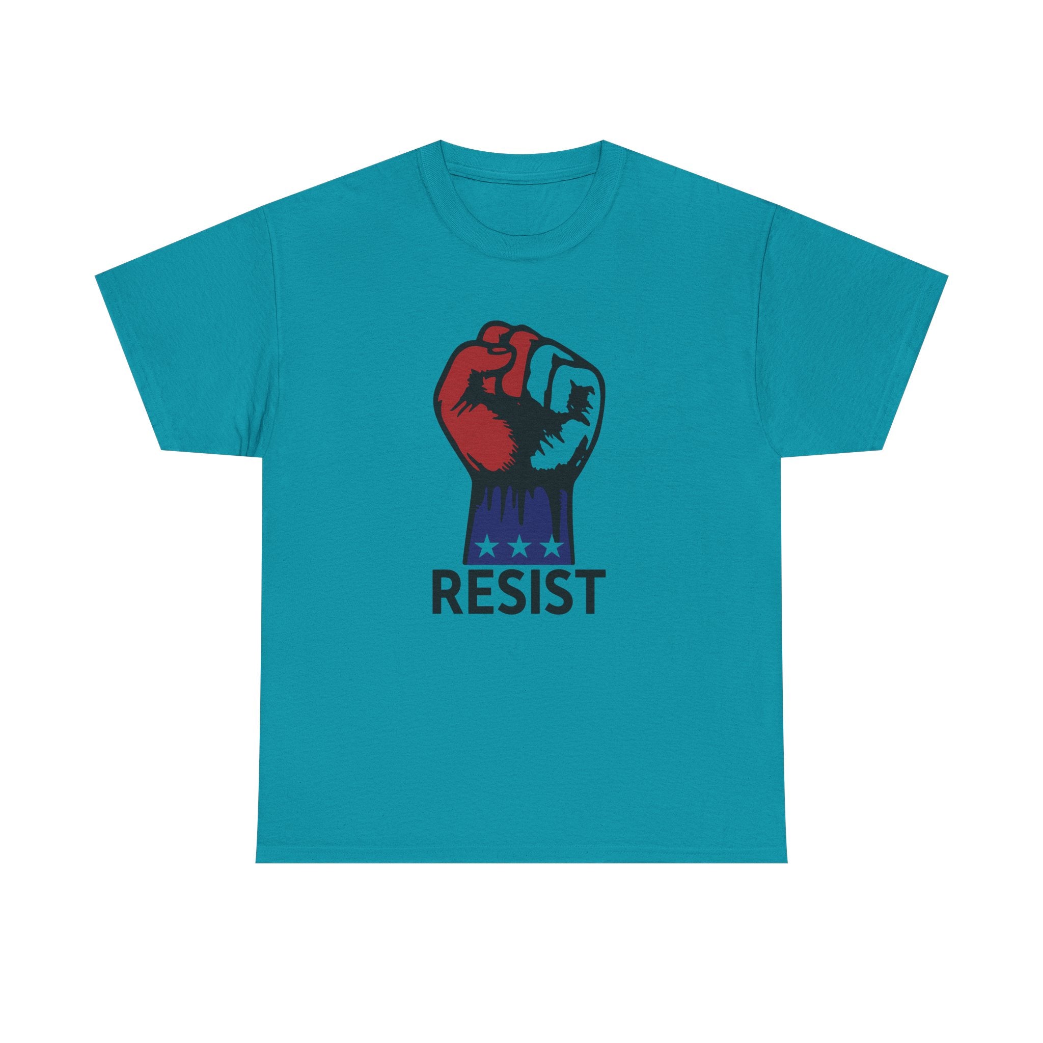 Resist Unisex Heavy Cotton Tee, Political Statement Shirt, Activism Apparel, Social Justice Gift, Everyday Comfort Wear
