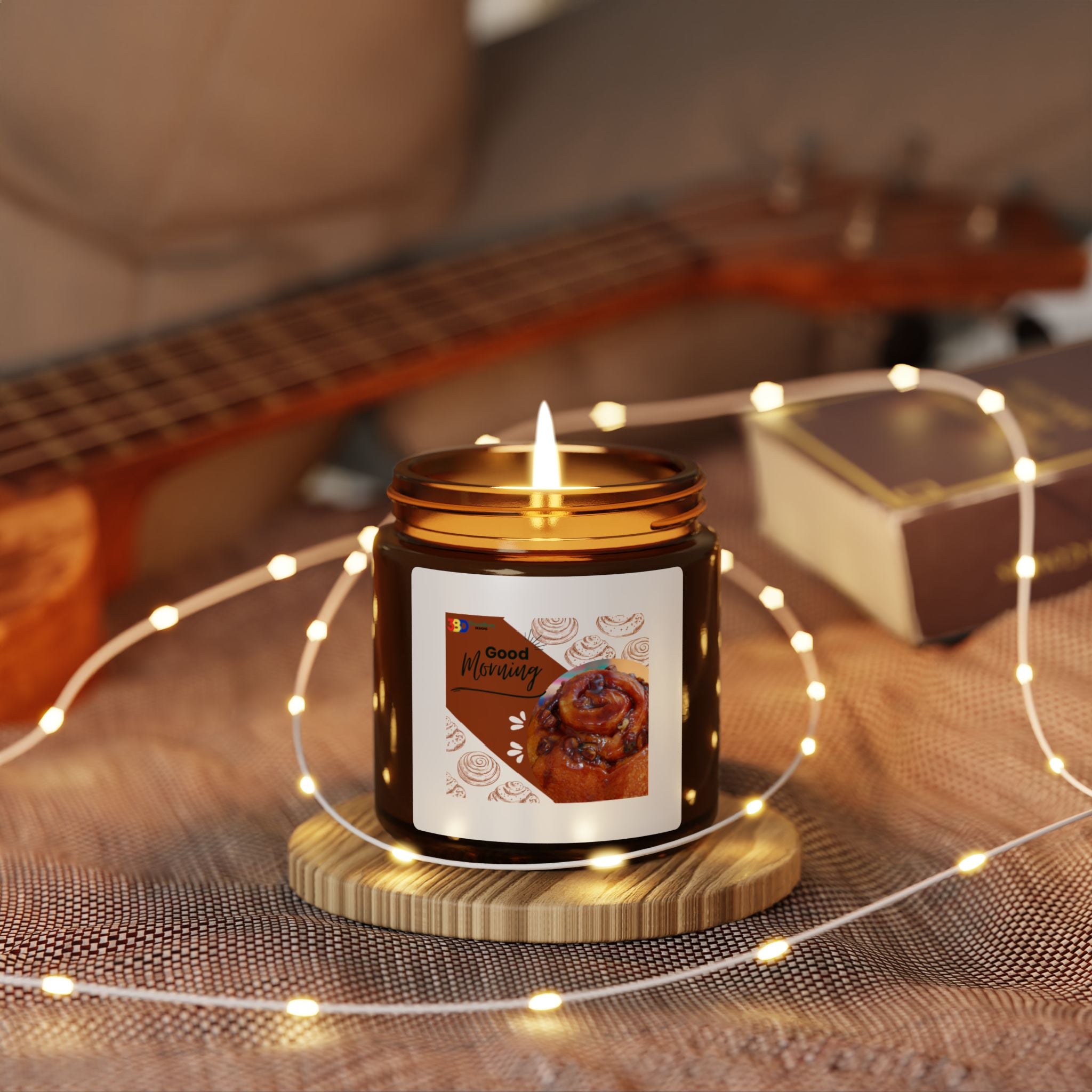 Cozy Scented Soy Candle - Good Morning Vibes, Aromatherapy Gift, Home Décor, Relaxation Candle, Fall Scent