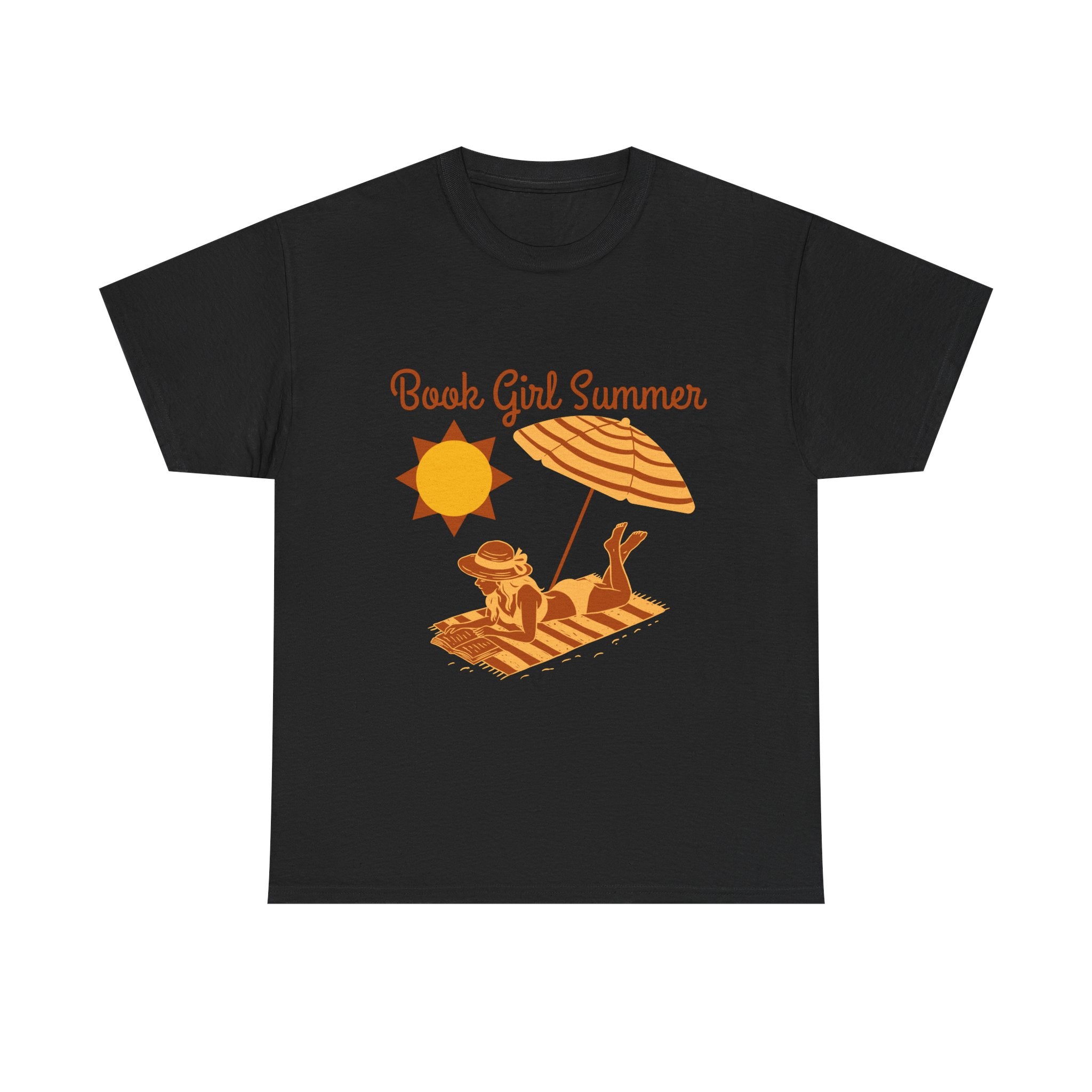 Book Girl Summer Tee, Cute Summer T-Shirt, Beach Wear, Summer Gift, Reading Enthusiast Top, Fun Vacation Shirt, Unisex Casual Wear