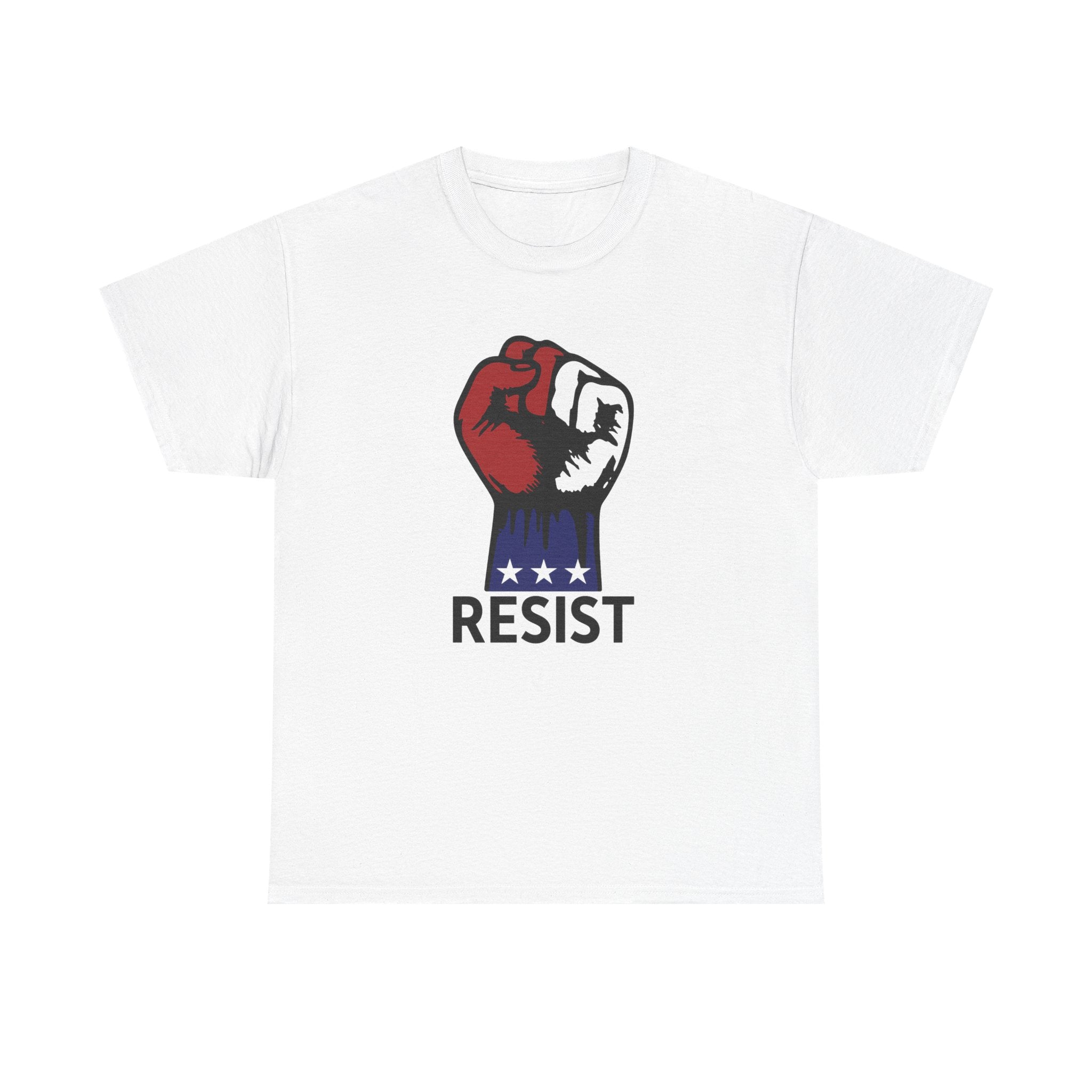 Resist Unisex Heavy Cotton Tee, Political Statement Shirt, Activism Apparel, Social Justice Gift, Everyday Comfort Wear