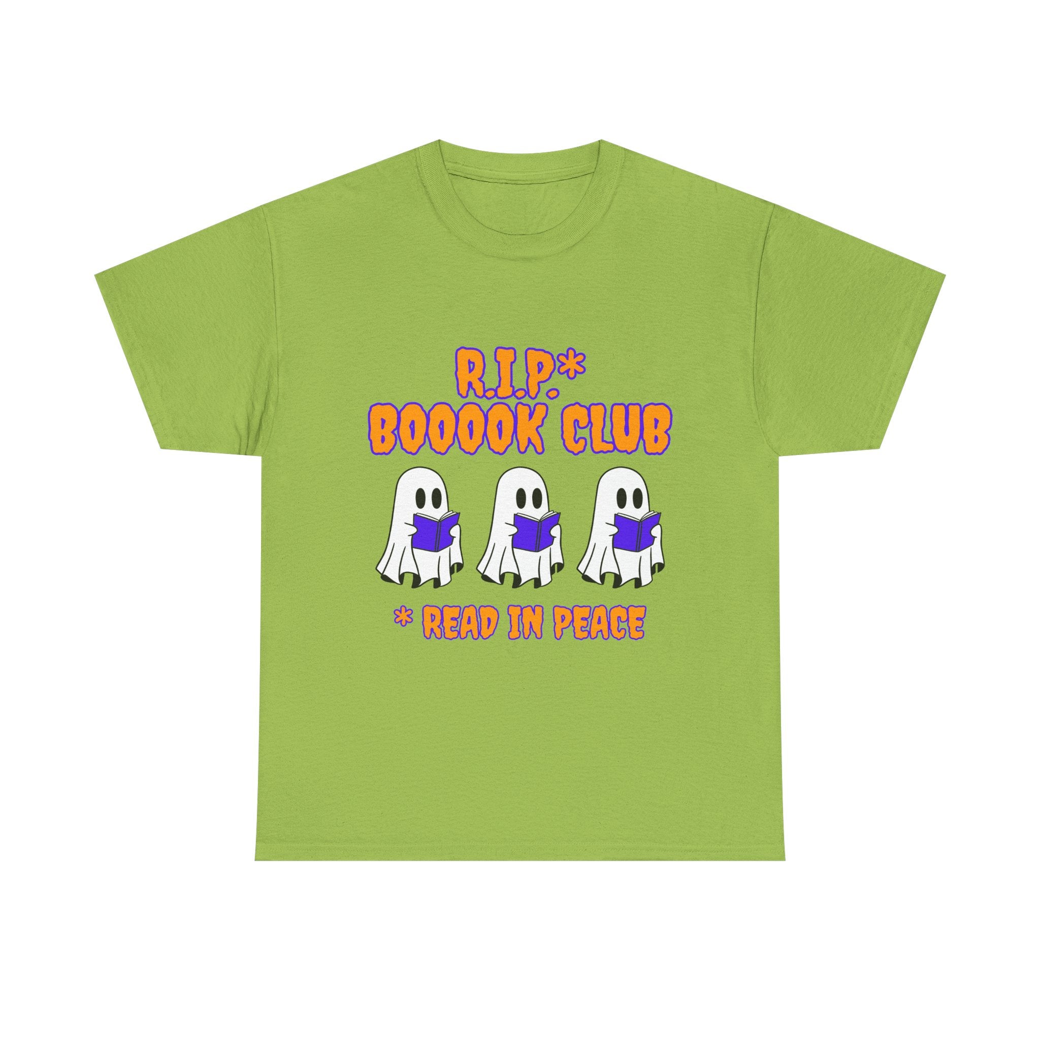 Ghostly Book Club Tee – Halloween Shirt, Reading T-Shirt, Gift for Book Lovers, Unisex Cotton Tee, Spooky Apparel