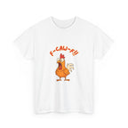 F-Caw-F Chicken Unisex Heavy Cotton Tee, Funny Chicken Shirt, Gift for Animal Lovers, Casual Wear, Perfect for Parties