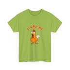 F-Caw-F Chicken Unisex Heavy Cotton Tee, Funny Chicken Shirt, Gift for Animal Lovers, Casual Wear, Perfect for Parties