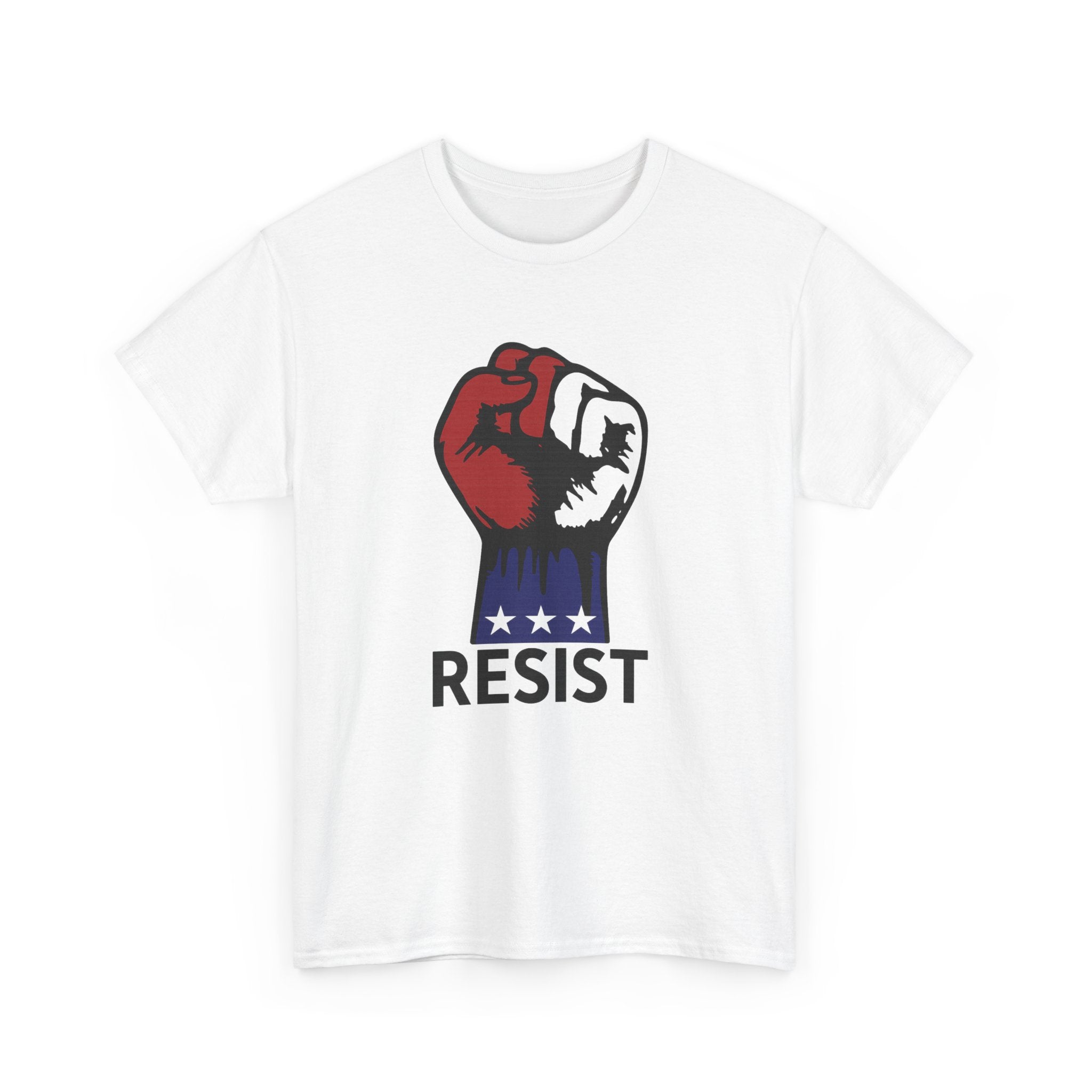 Resist Unisex Heavy Cotton Tee, Political Statement Shirt, Activism Apparel, Social Justice Gift, Everyday Comfort Wear