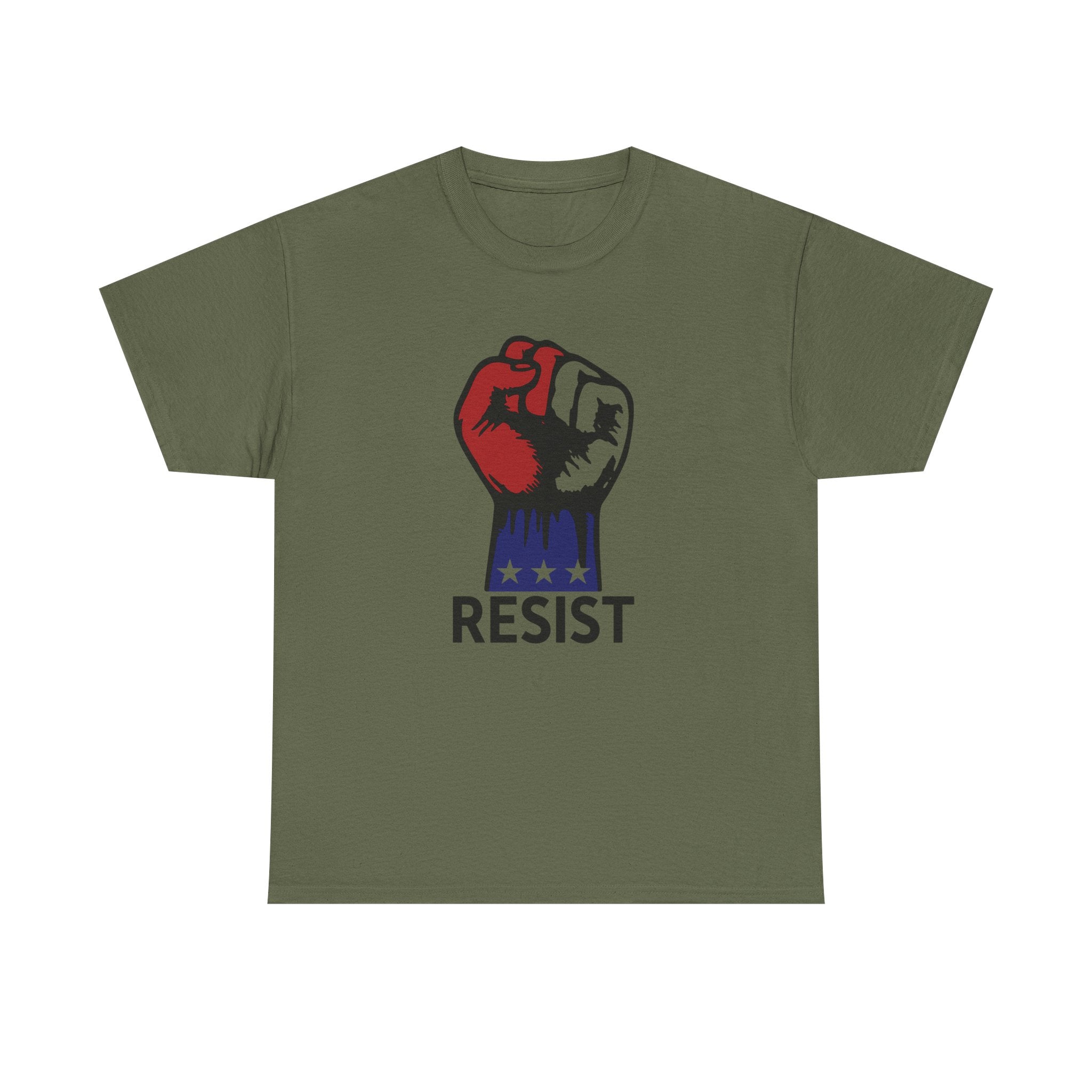 Resist Unisex Heavy Cotton Tee, Political Statement Shirt, Activism Apparel, Social Justice Gift, Everyday Comfort Wear