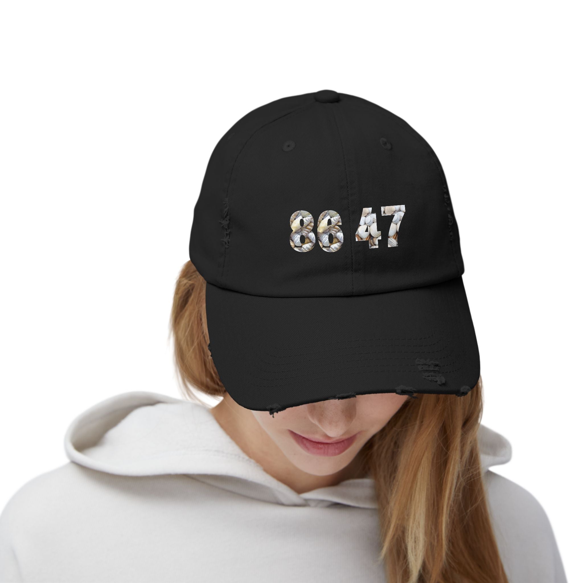 Distressed Unisex Cap with Number Print - Casual Fashion, Summer Accessory, Sports Gear, Gift for Him/Her