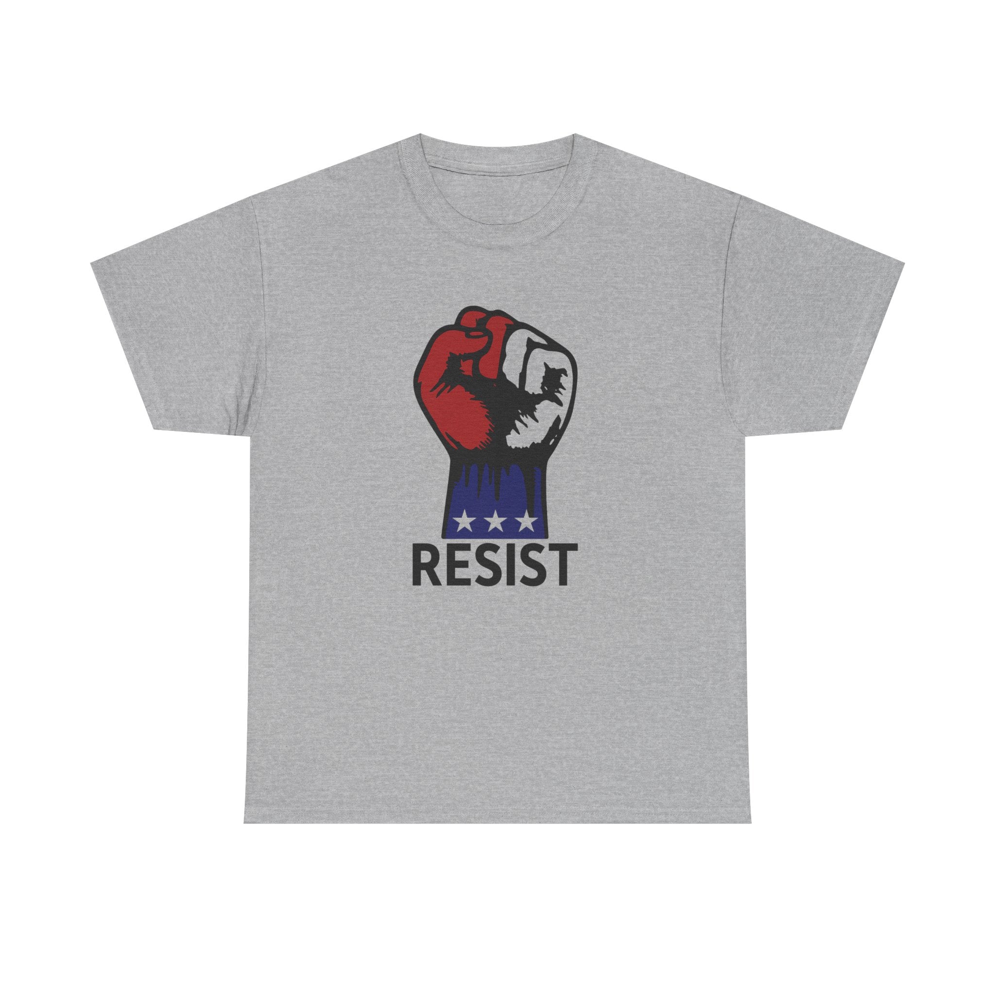 Resist Unisex Heavy Cotton Tee, Political Statement Shirt, Activism Apparel, Social Justice Gift, Everyday Comfort Wear
