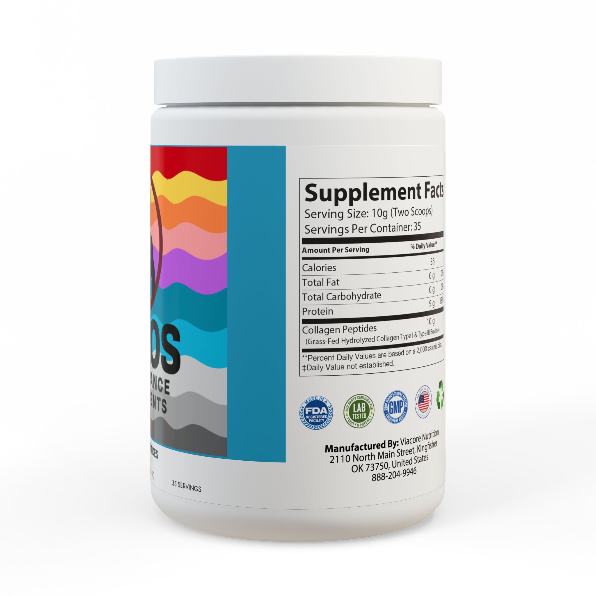 Collagen Peptides Type I & III Supplement (350g, 12.3oz)