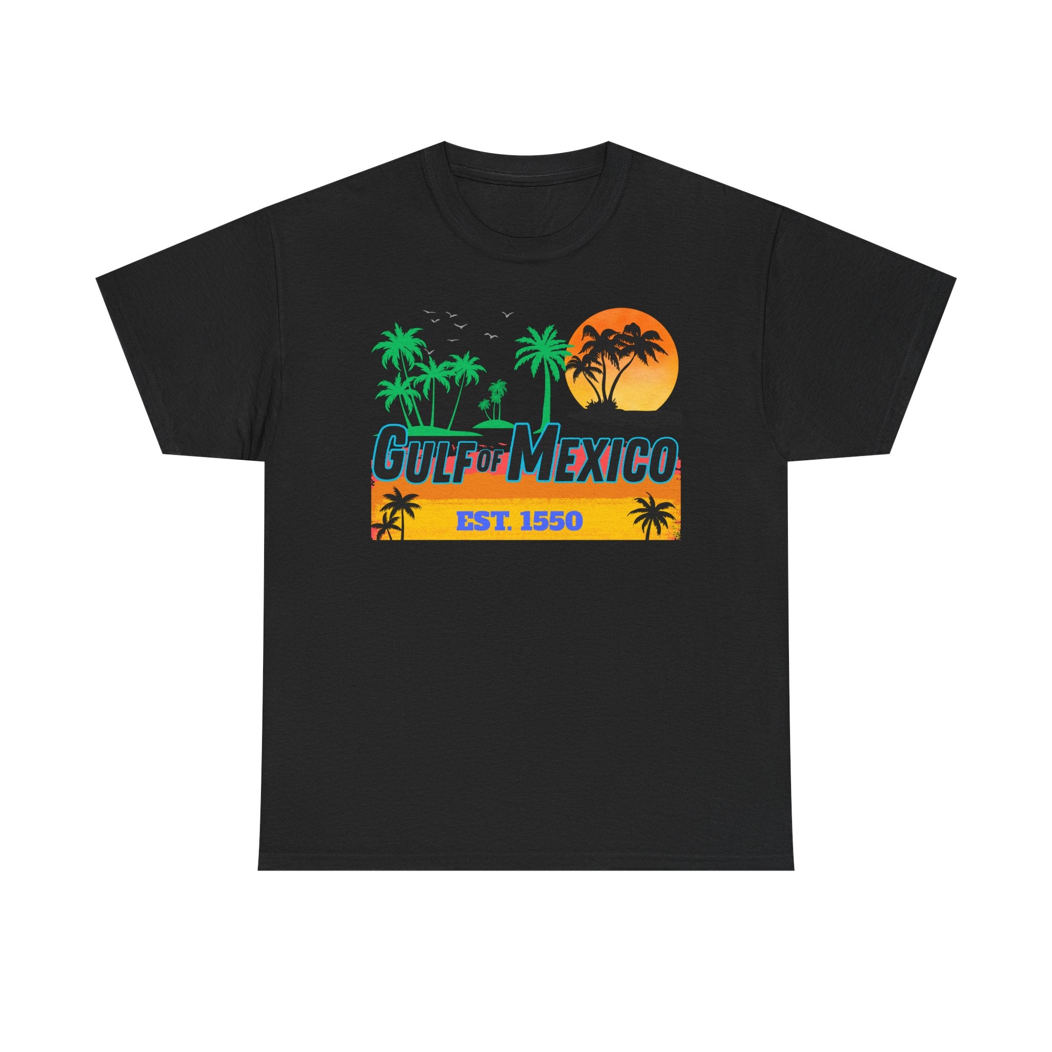 Gulf of Mexico Graphic Tee, Beach T-Shirt, Summer Apparel, Vacation Shirt, Casual Wear