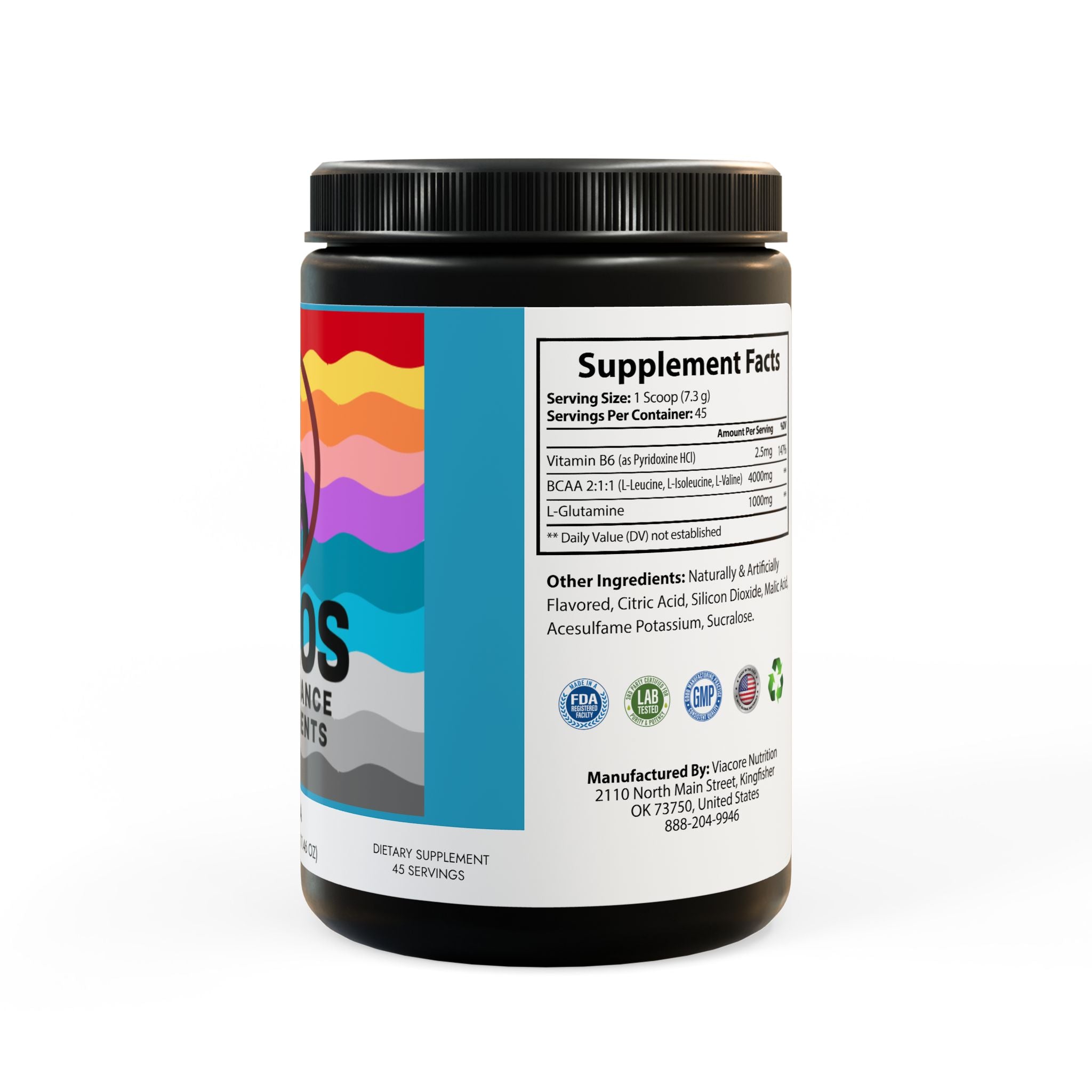 BCAA Supplement, Watermelon (325g, 11.46oz, 45 servings)