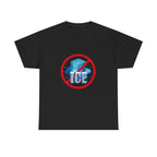 No Ice Unisex Heavy Cotton Tee, Fun Summer Shirt, Chill Vibe Shirt, Ice-Free Design Tee, Perfect Gift for Ice Haters