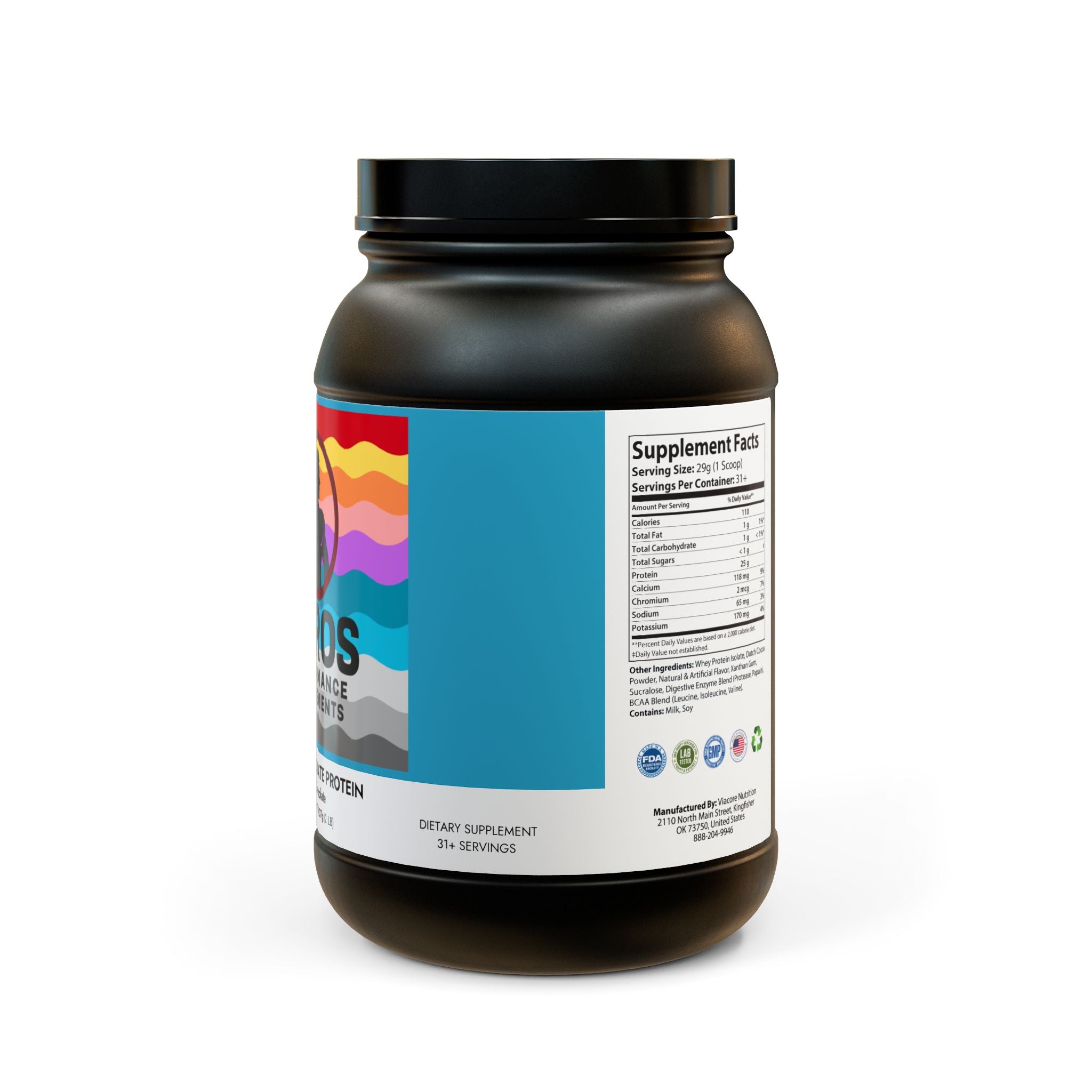 Whey Isolate Protein Supplement (907g, 2lb)